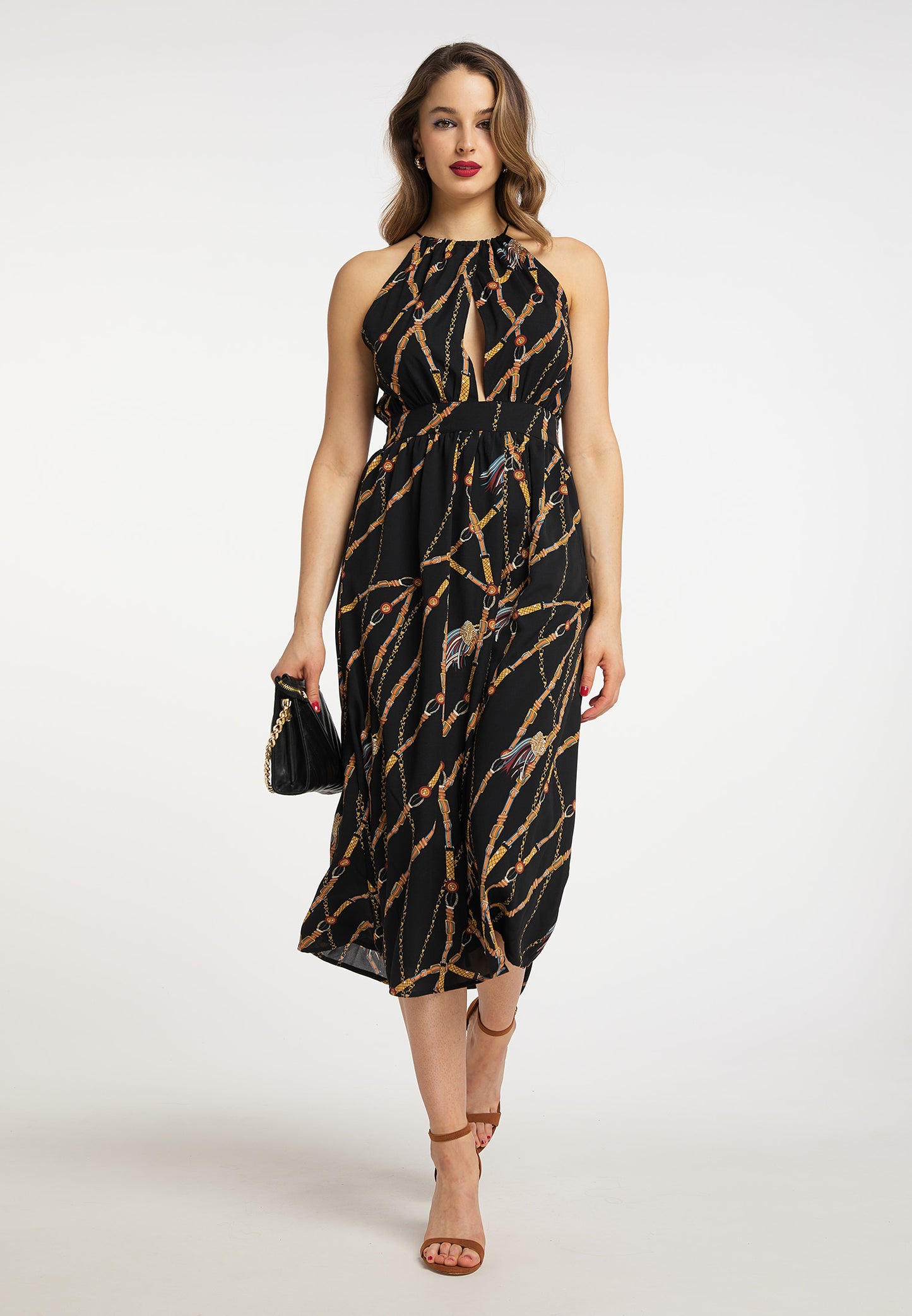 faina Women's Elegant Midi Dress