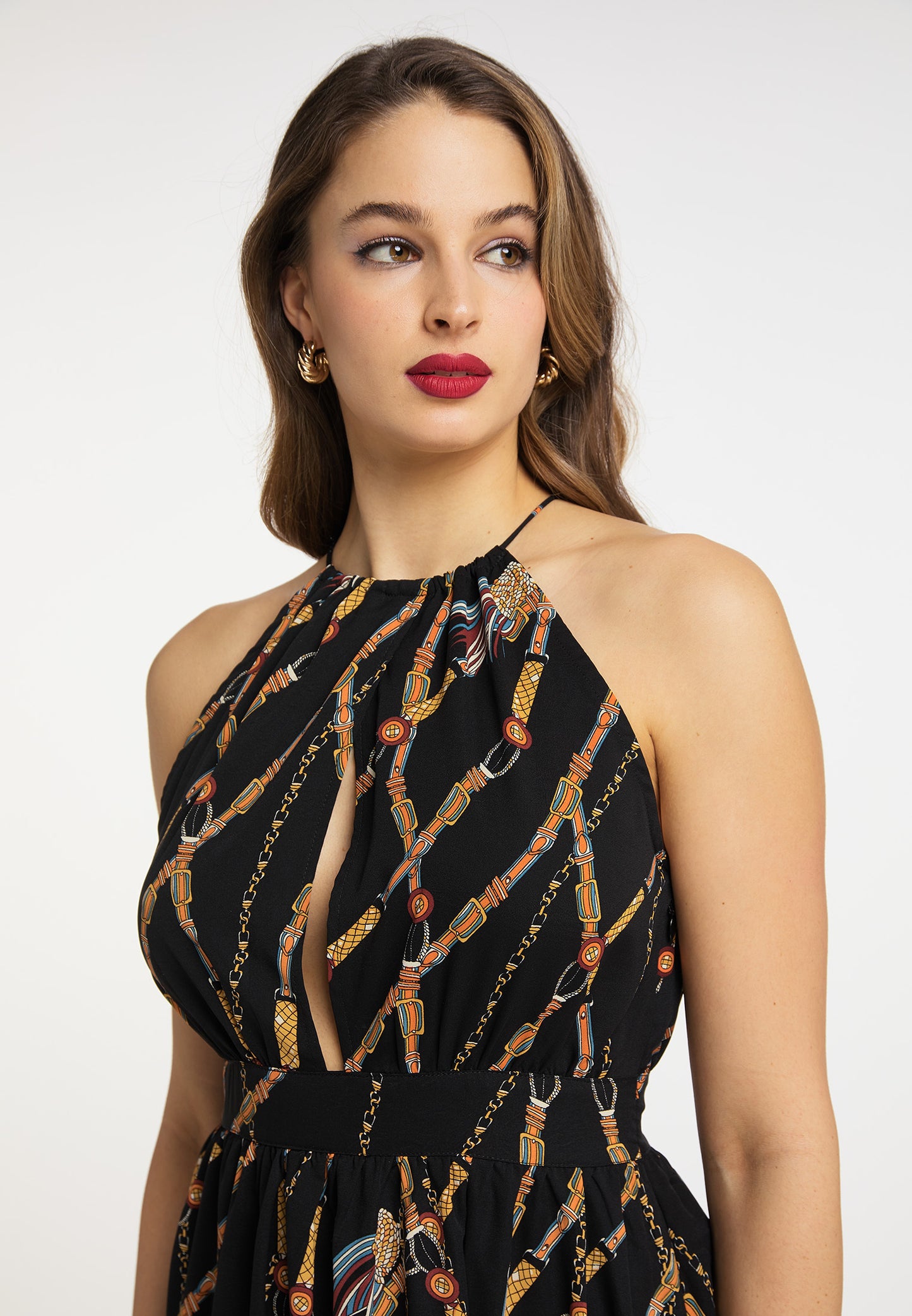 faina Women's Elegant Midi Dress