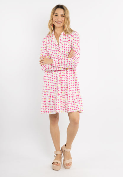 IZIA Kobiety Sukienka Midi z nadrukiem