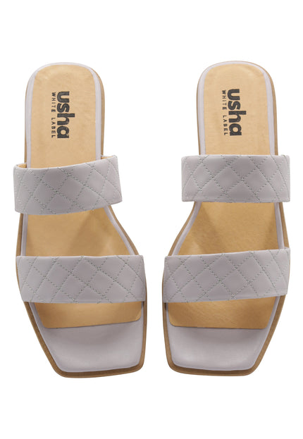 Usha white label Women's Leather Sandals