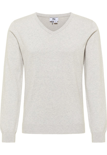 Mo ESSENTIALS Męski podstawowy sweter