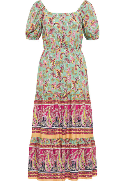 Usha festival Women's Paisley Print Midi Dress