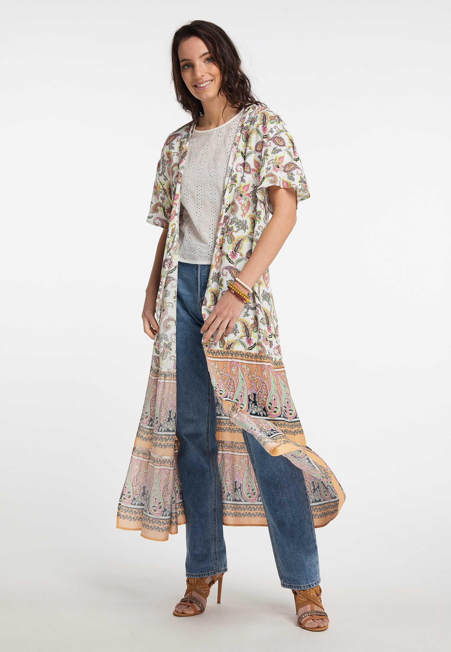 usha FESTIVAL Women's Kimono Blouse