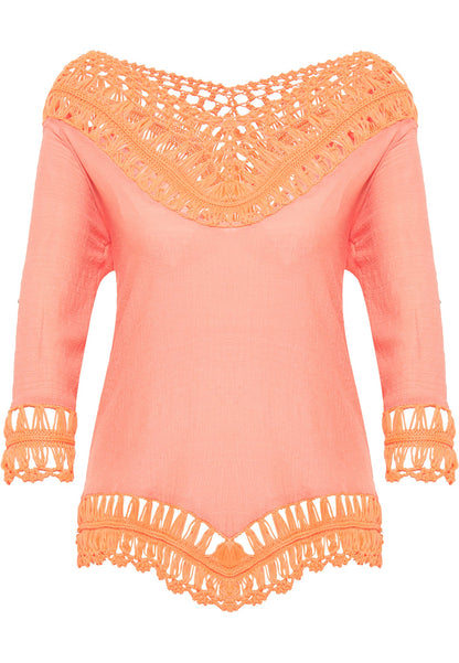 Izia Women's Tunic With Crochet Part