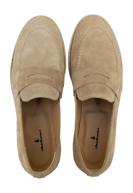 Dreimaster maritim Men's Suede Penny Loafers