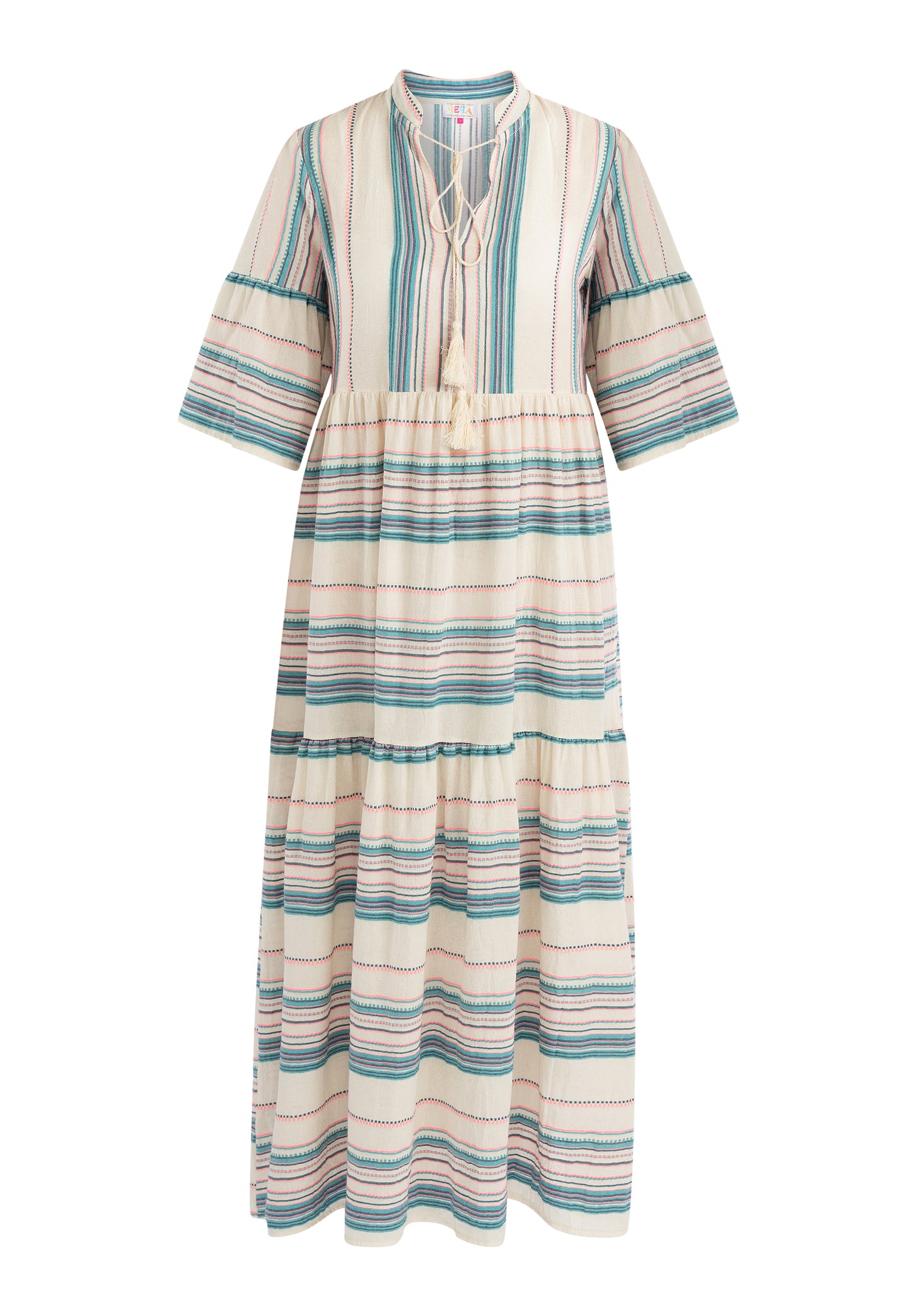IZIA Women's Striped Maxi Dress