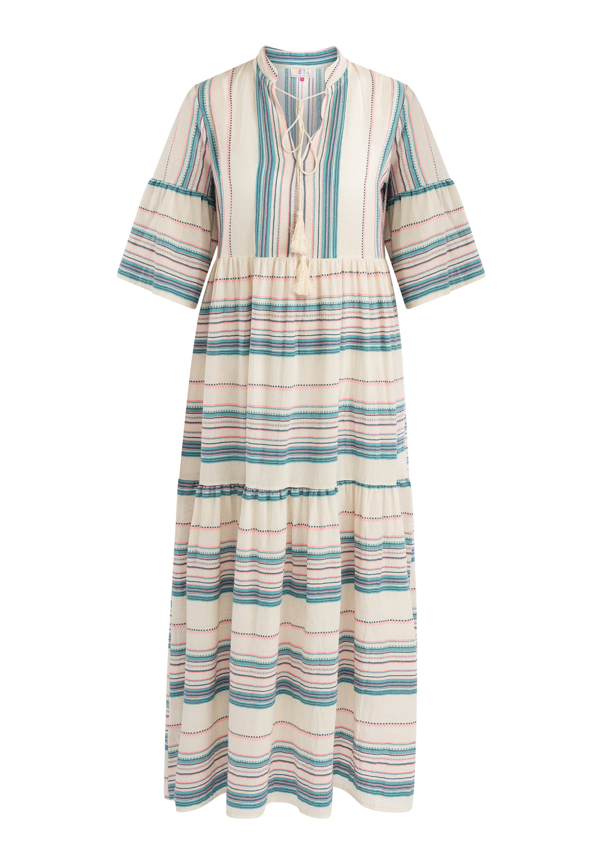 IZIA Women's Striped Maxi Dress