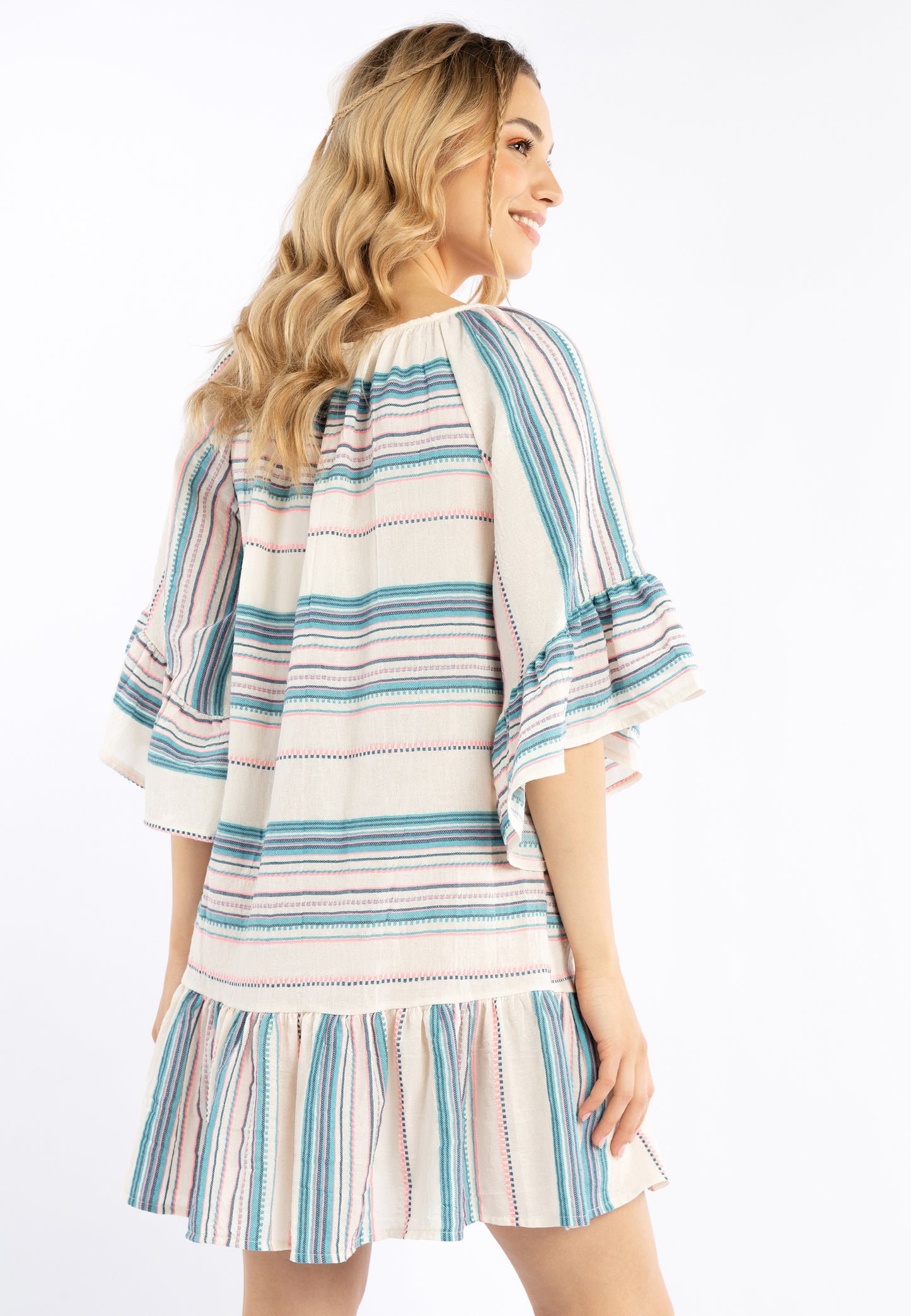 IZIA Women's Mini Dress With Stripes