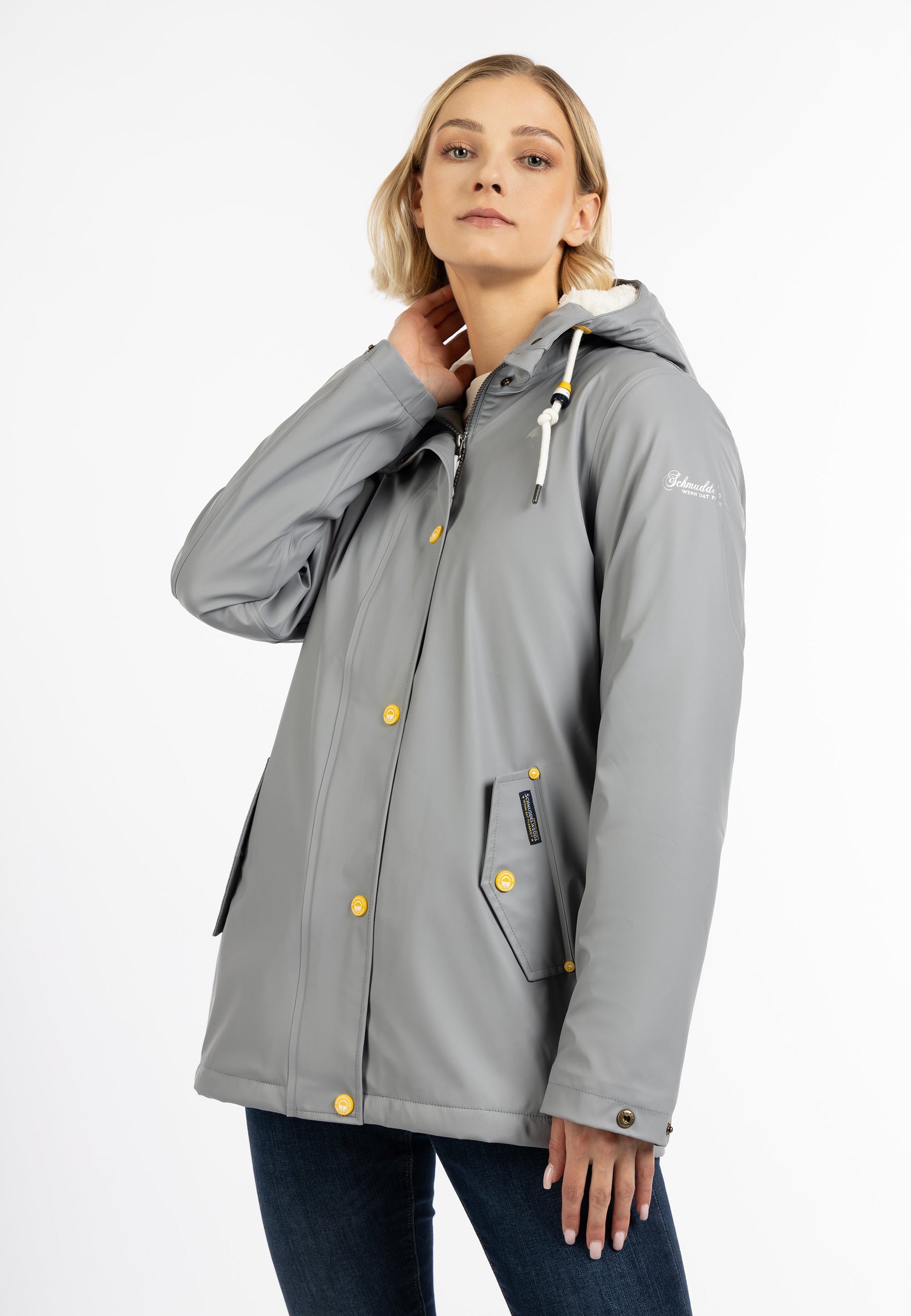 Schmuddelwedda Women's Rain Jacket With Teddy Lining
