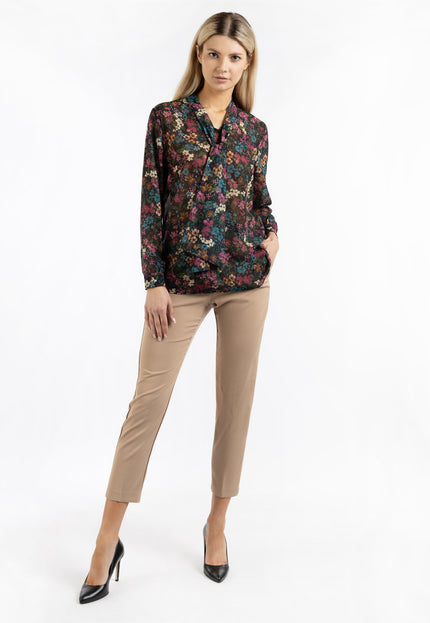 Usha Women's Tie-Neck Blouse