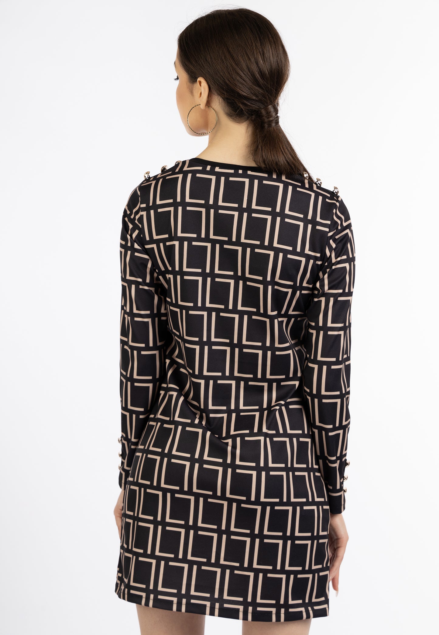 faina Kobiety Mini Sukienka Z Wzorem Graficznym