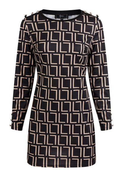 faina Kobiety Mini Sukienka Z Wzorem Graficznym