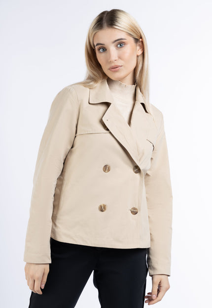 Dreimaster klassik Women's Short Trench Jacket