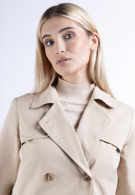 Dreimaster klassik Women's Short Trench Jacket