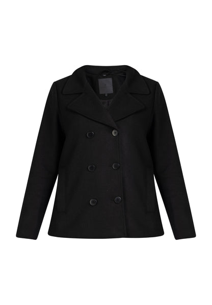 Dreimaster klassik Women's Transitional Pea Coat Made Of A Wool Blend