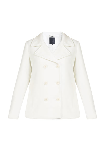 Dreimaster klassik Women's Transitional Pea Coat Made Of A Wool Blend