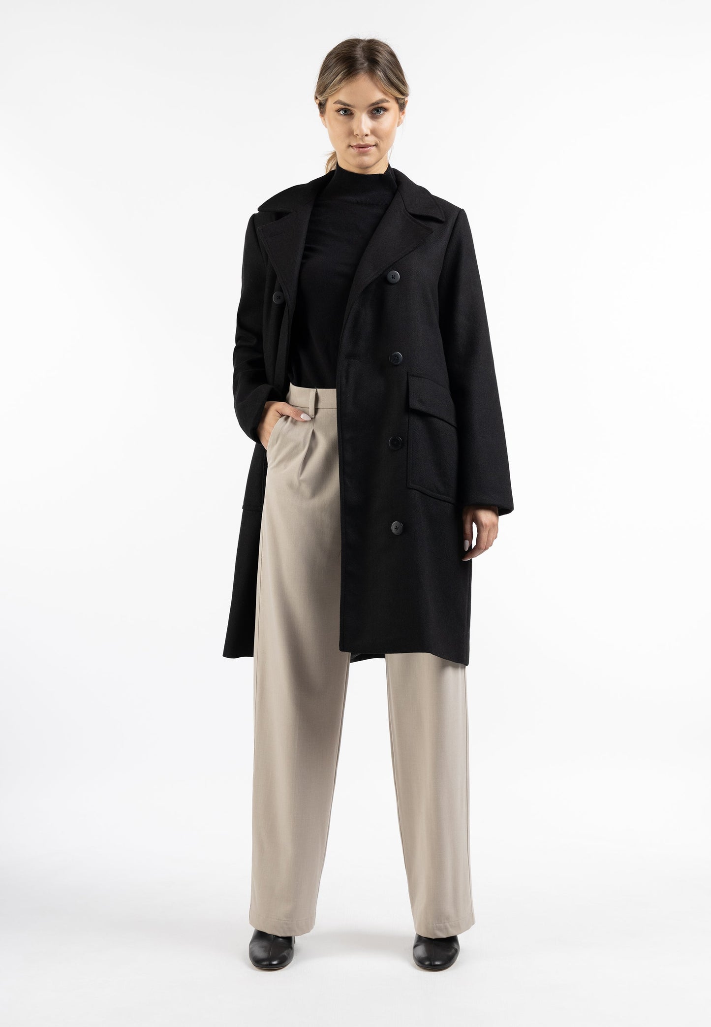 Dreimaster klassik Women's Transitional Coat Made Of Wool Blend