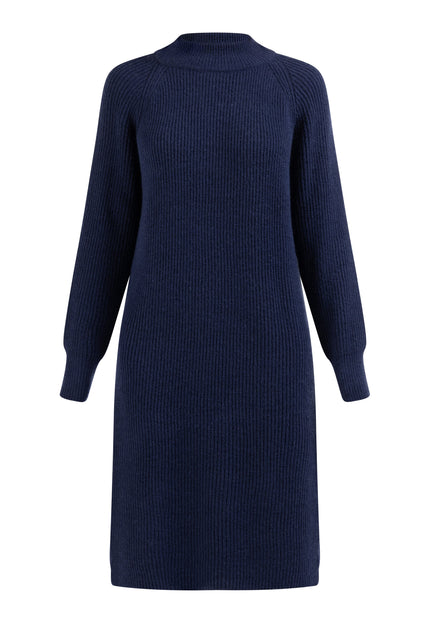 Dreimaster vintage Women's Knit Long Sleeve Midi Dress