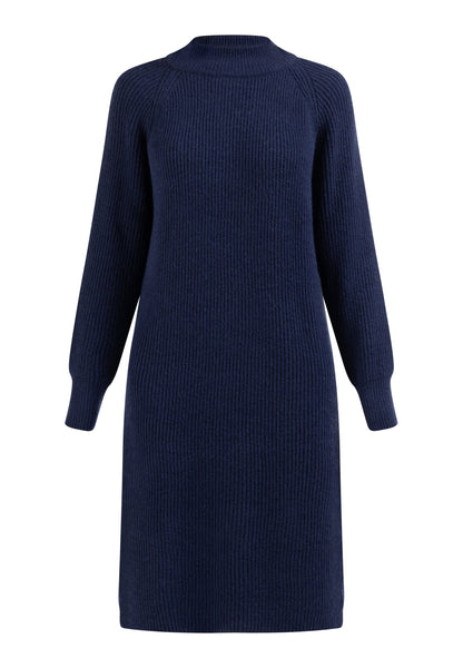 Dreimaster vintage Women's Knit Long Sleeve Midi Dress