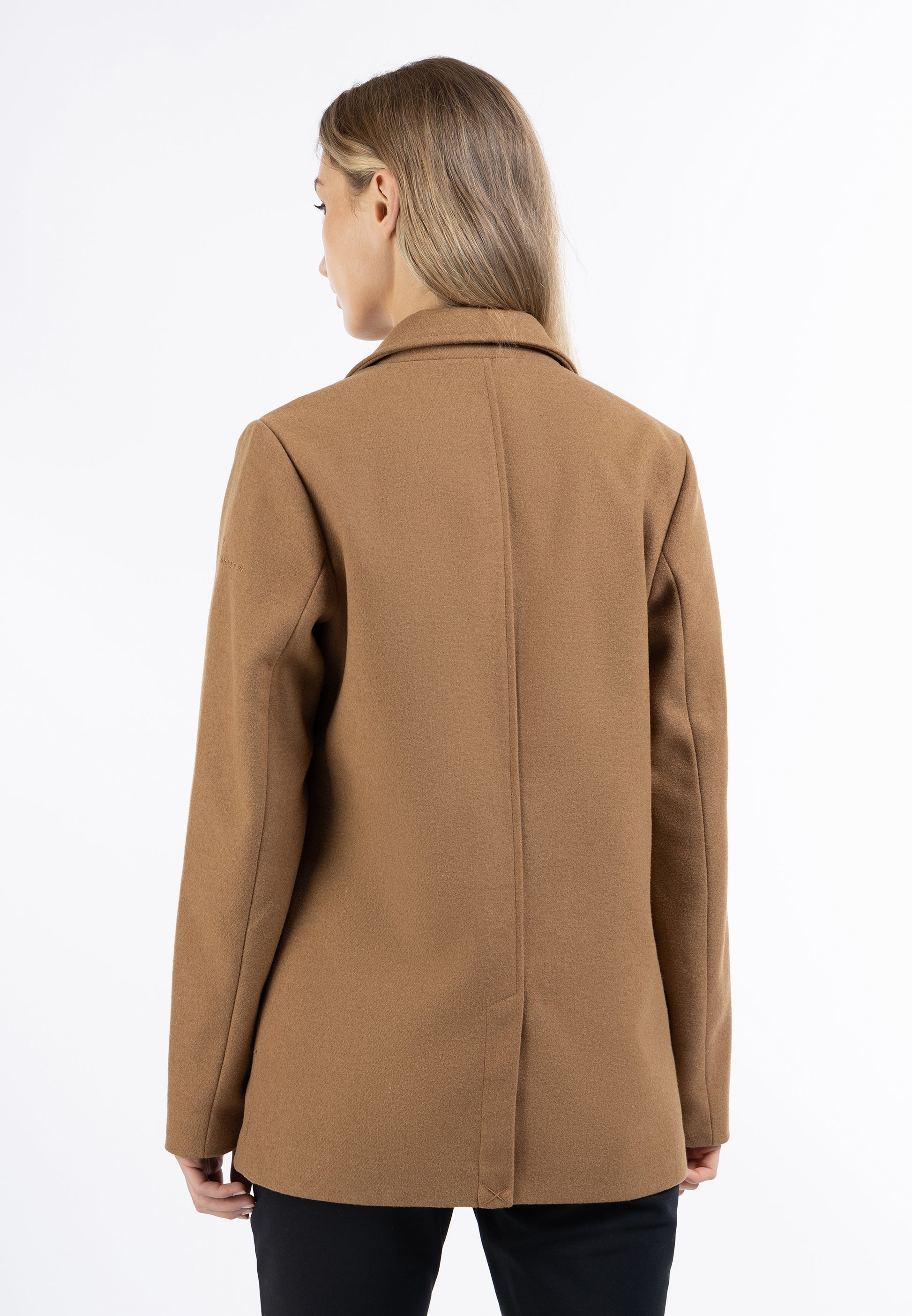 DreiMaster Klassik Kobiety Długi Marynarka z Wełnianej Mieszanki