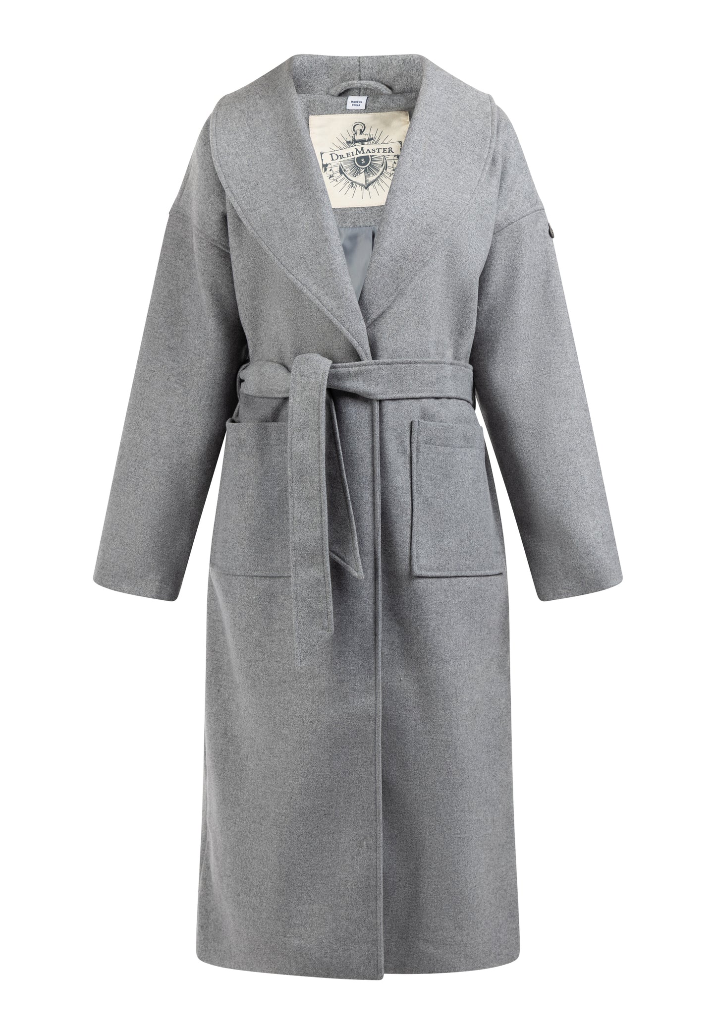 DreiMaster Vintage Płaszcz Przejściowy dla Kobiety wykonany z mieszanki wełny