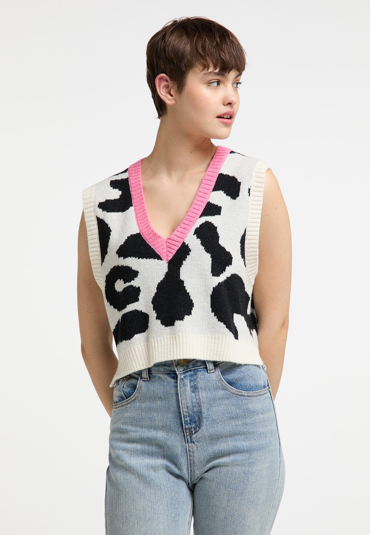 Kamizelka sweterkowa myMo Kobiety