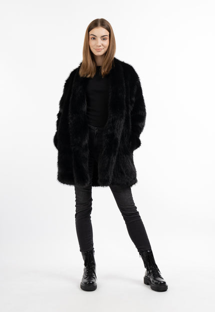 myMo Women's Fake Fur Coat