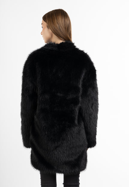 myMo Women's Fake Fur Coat