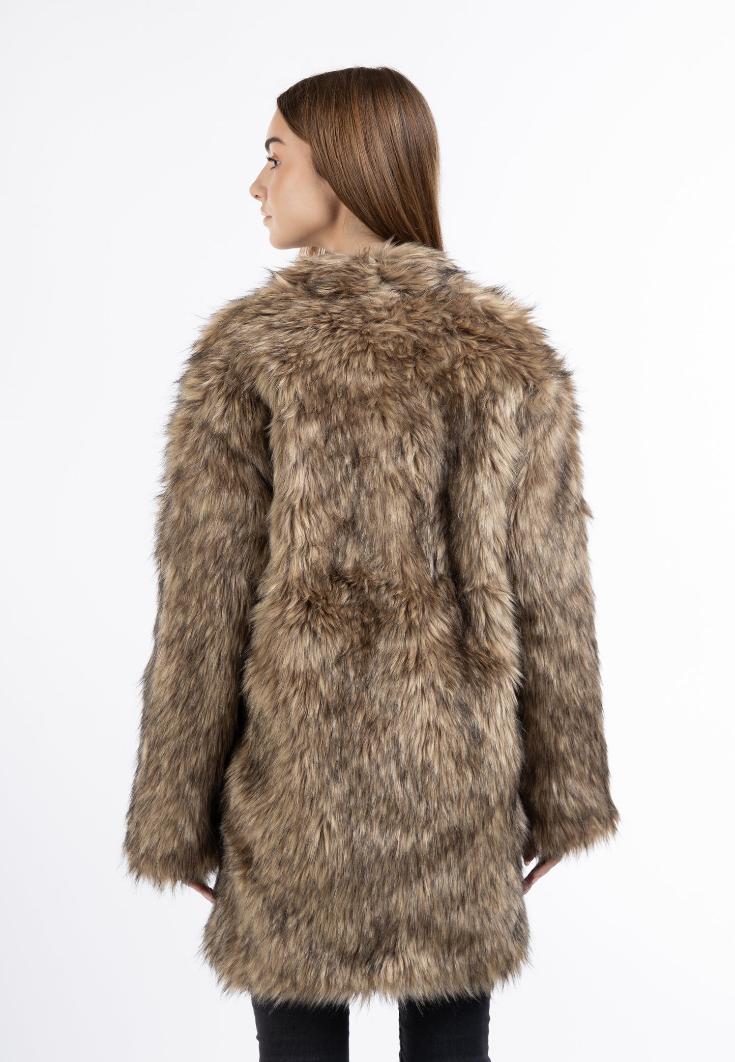 myMo Women's Faux Fur Coat