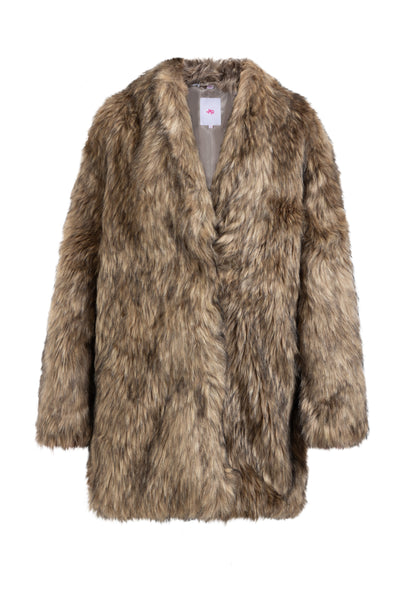 myMo Women's Faux Fur Coat