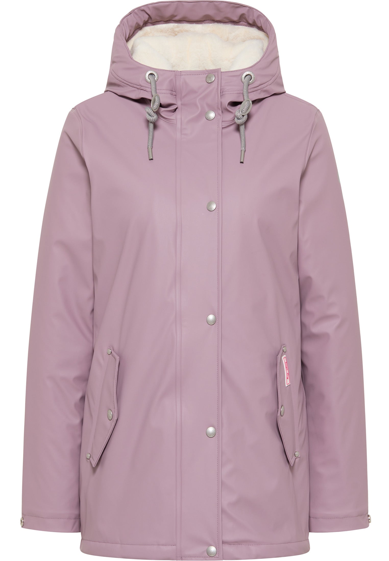 myMo Women's Rain Jacket With Faux Fur Lining