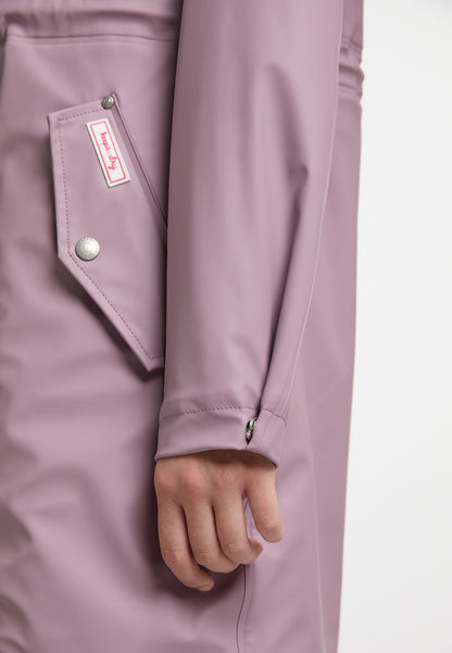 myMo Women's Raincoat With Faux Fur Lining