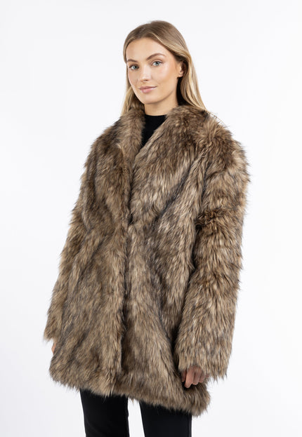 Dreimaster klassik Women's Faux Fur Coat