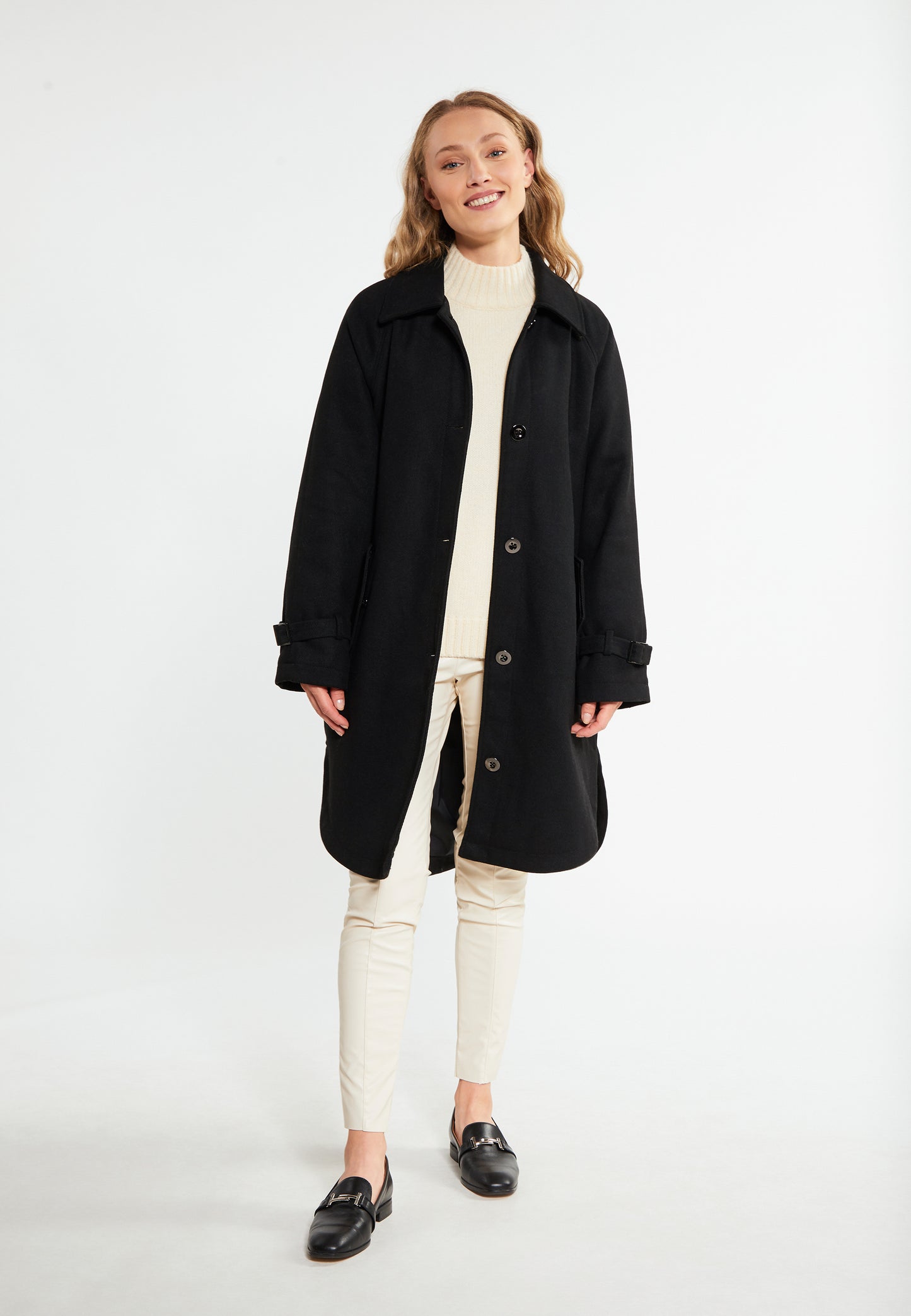 RISA Women's Transitional Coat Made Of Wool Blend