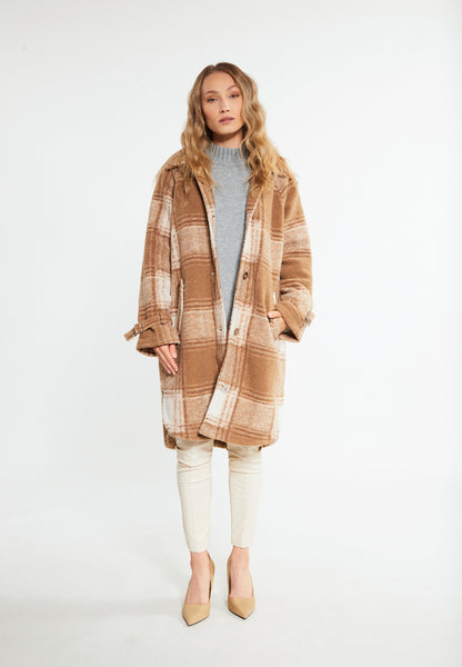 Płaszcz przejściowy RISA dla Kobiety wykonany z mieszanki wełny