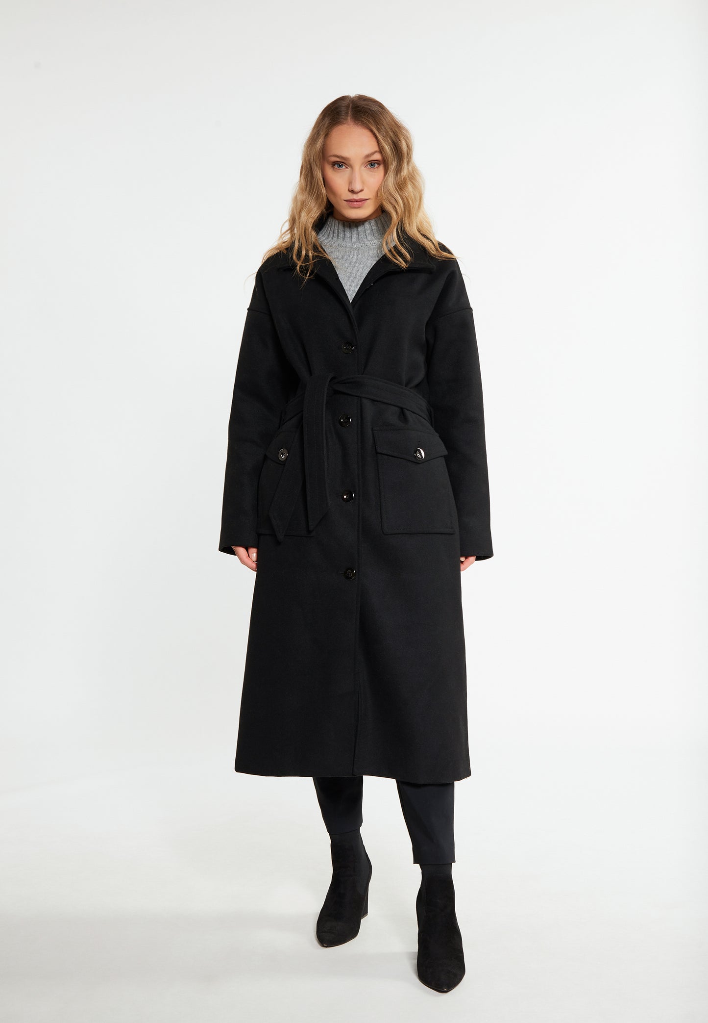 RISA Women's Transitional Coat Made Of Wool Blend