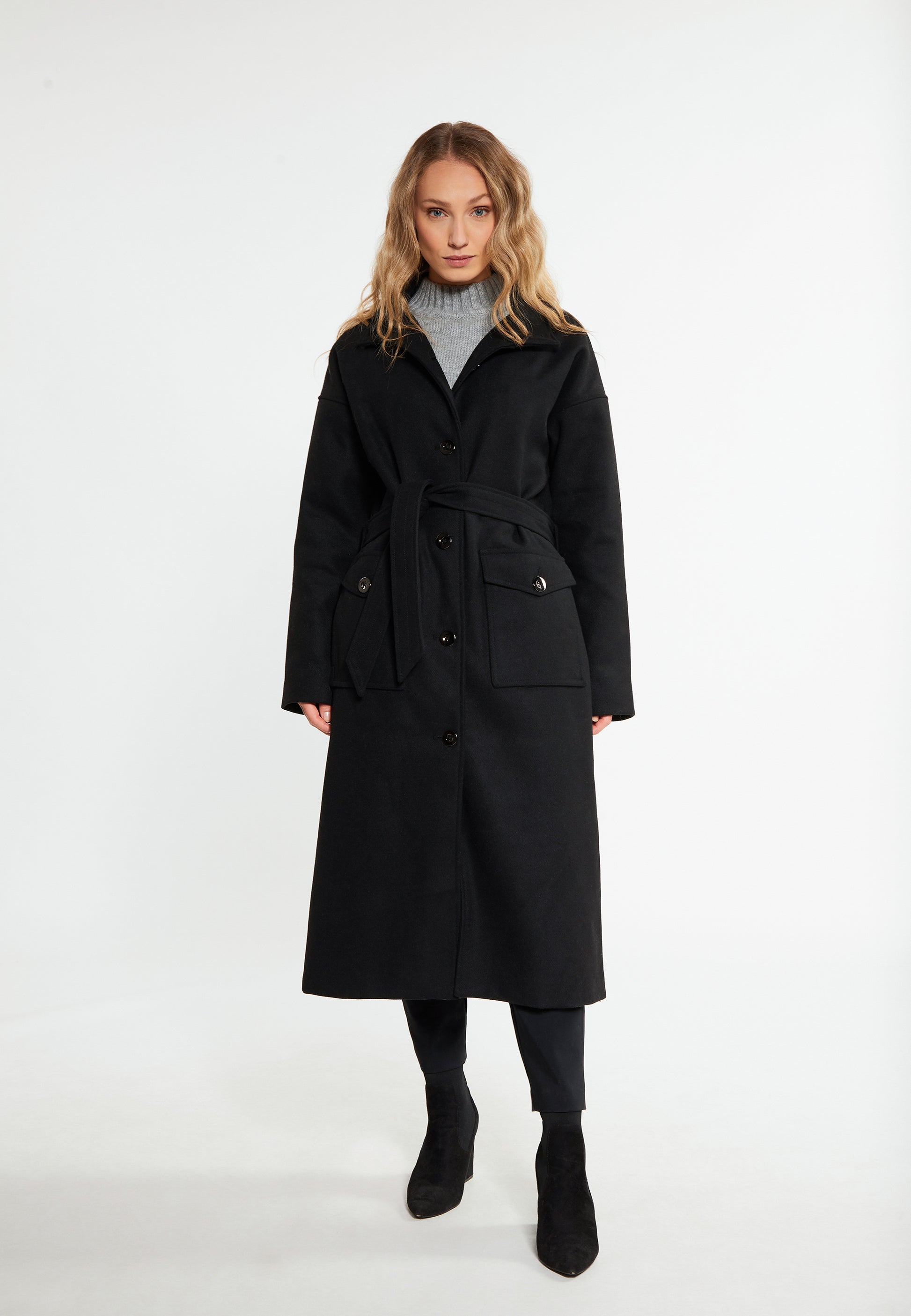 RISA Women's Transitional Coat Made Of Wool Blend