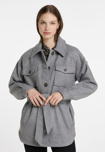 DreiMaster Vintage Damen Übergangsjacke aus einer Wollmischung