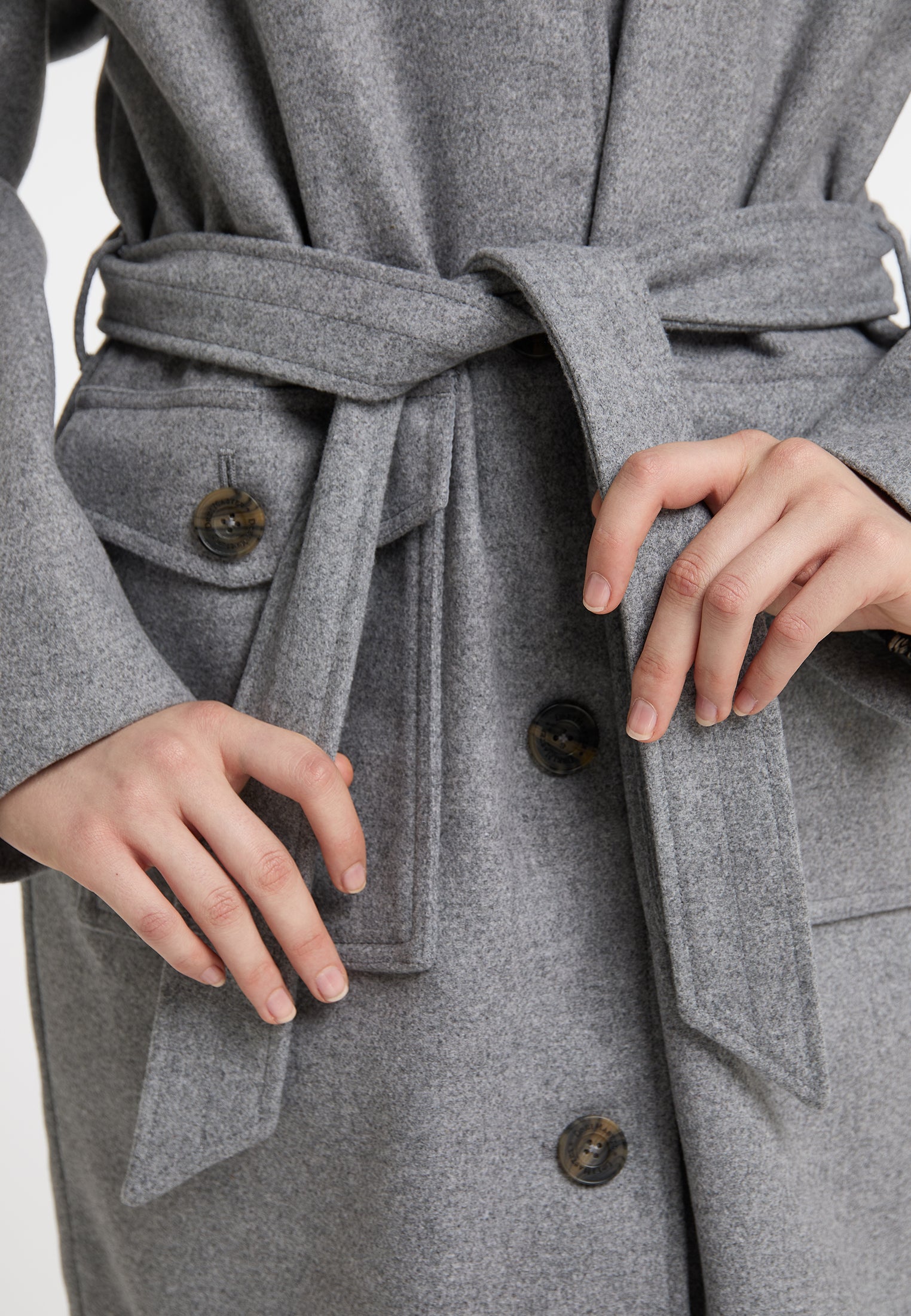 DreiMaster Vintage Women's Transitional Coat Made Of Wool Blend