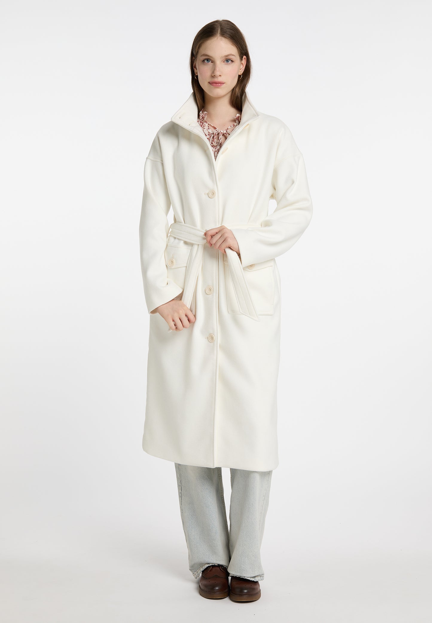 DreiMaster Vintage Women's Transitional Coat Made Of Wool Blend