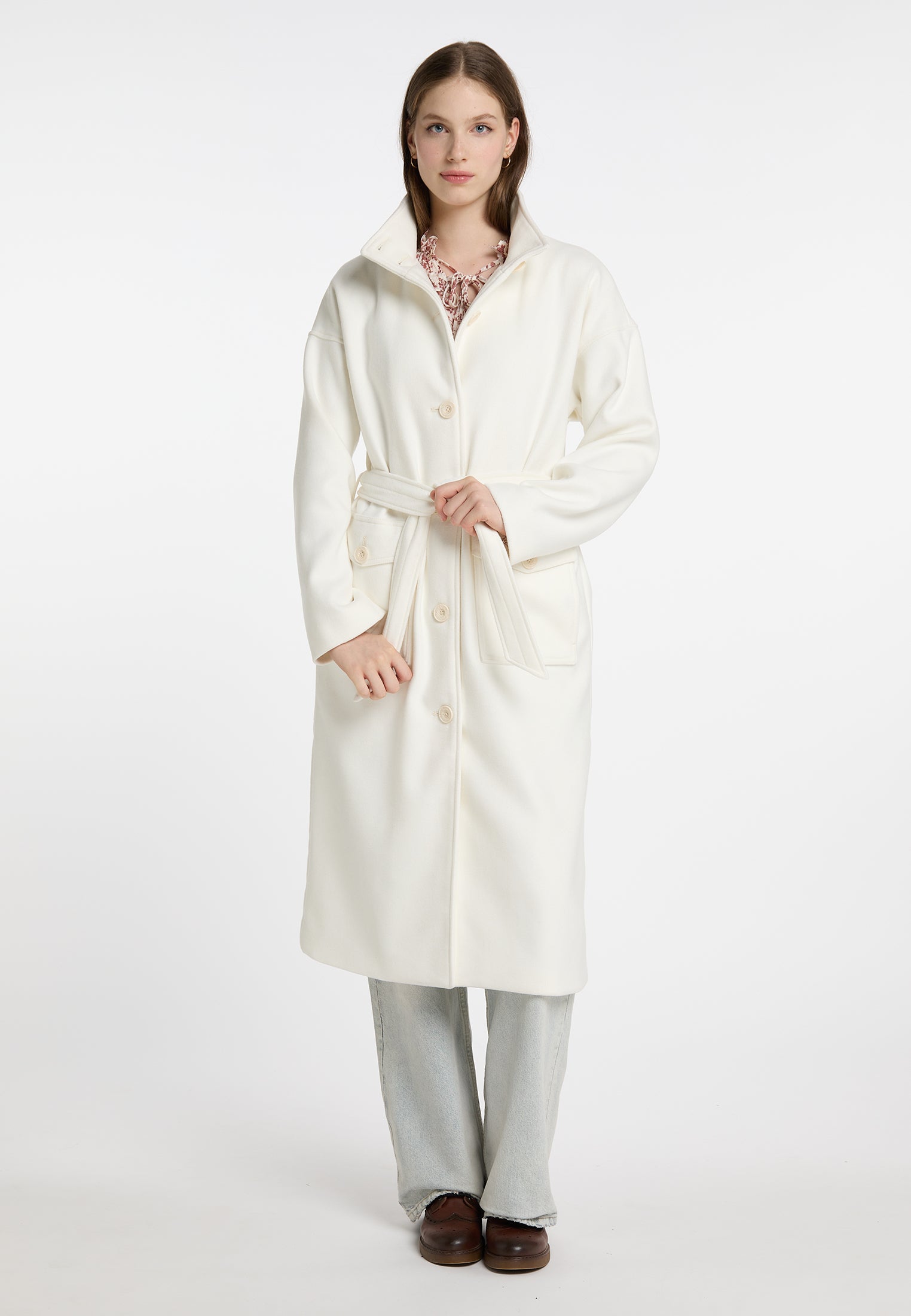 DreiMaster Vintage Women's Transitional Coat Made Of Wool Blend