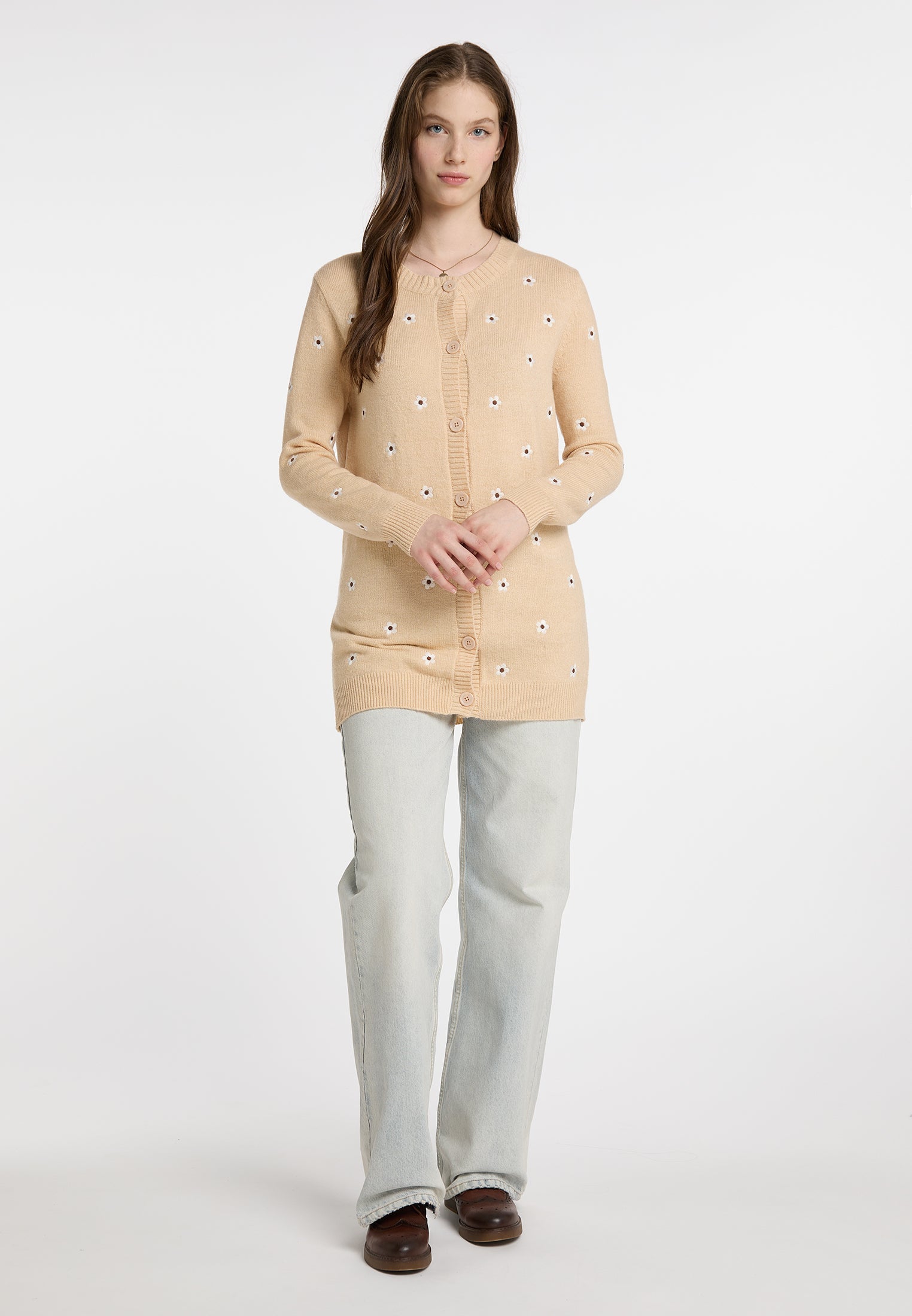 Dreimaster vintage Women's Cardigan With Embroidery