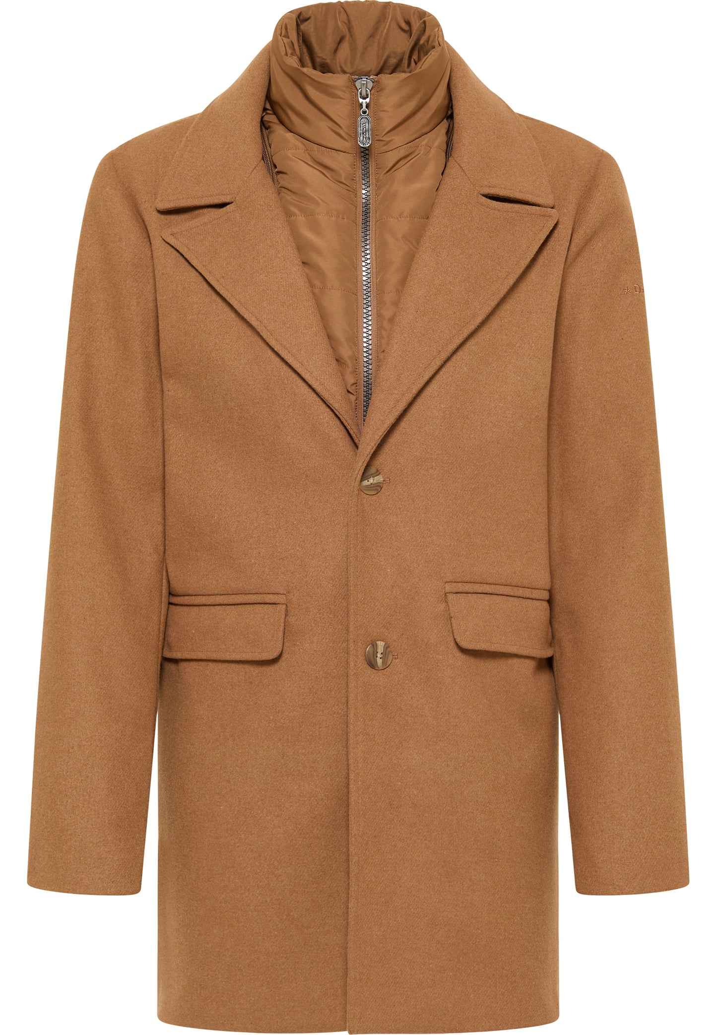 DreiMaster Klassik Men's Transitional Coat Made Of Wool Blend