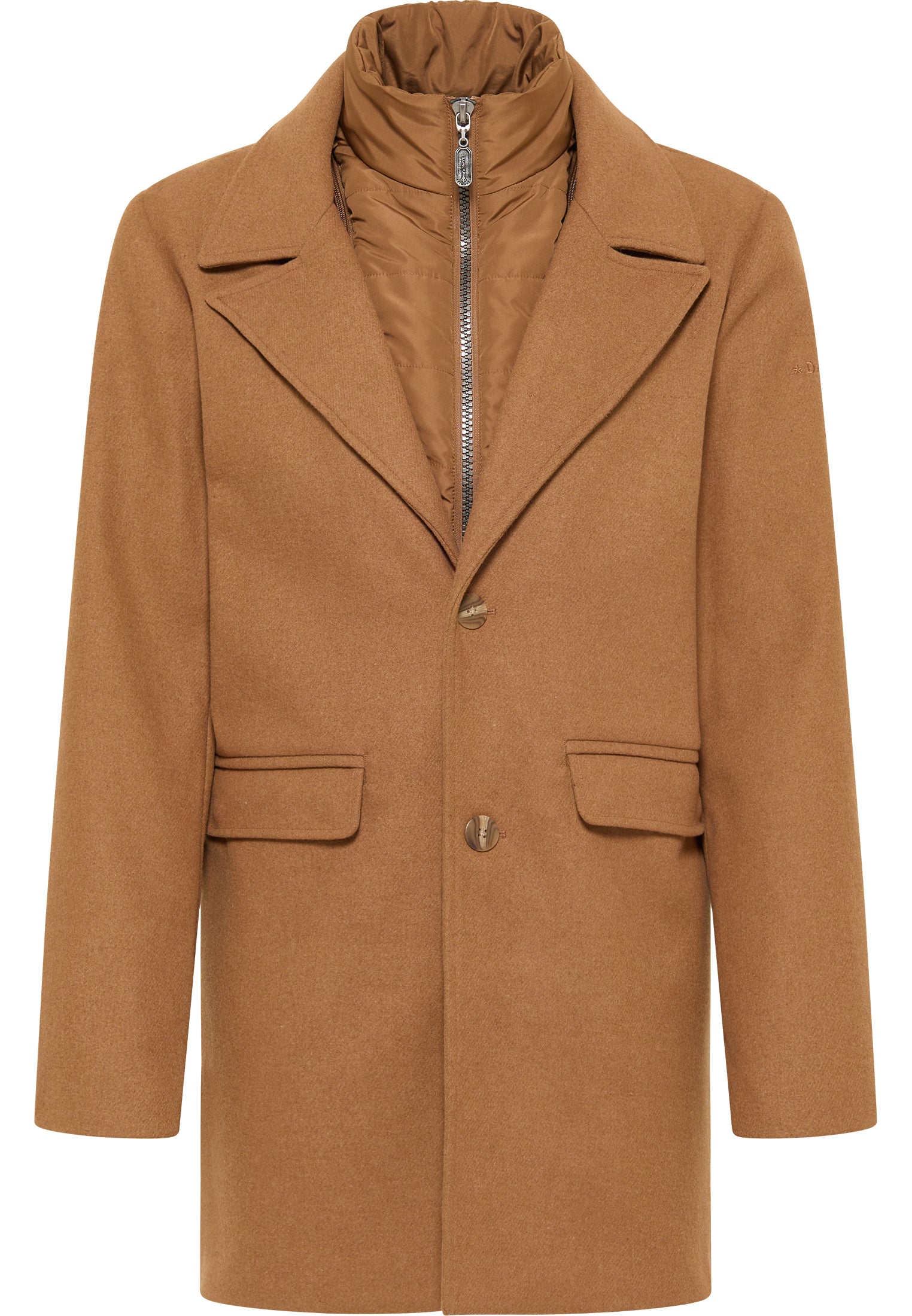 DreiMaster Klassik Men's Transitional Coat Made Of Wool Blend