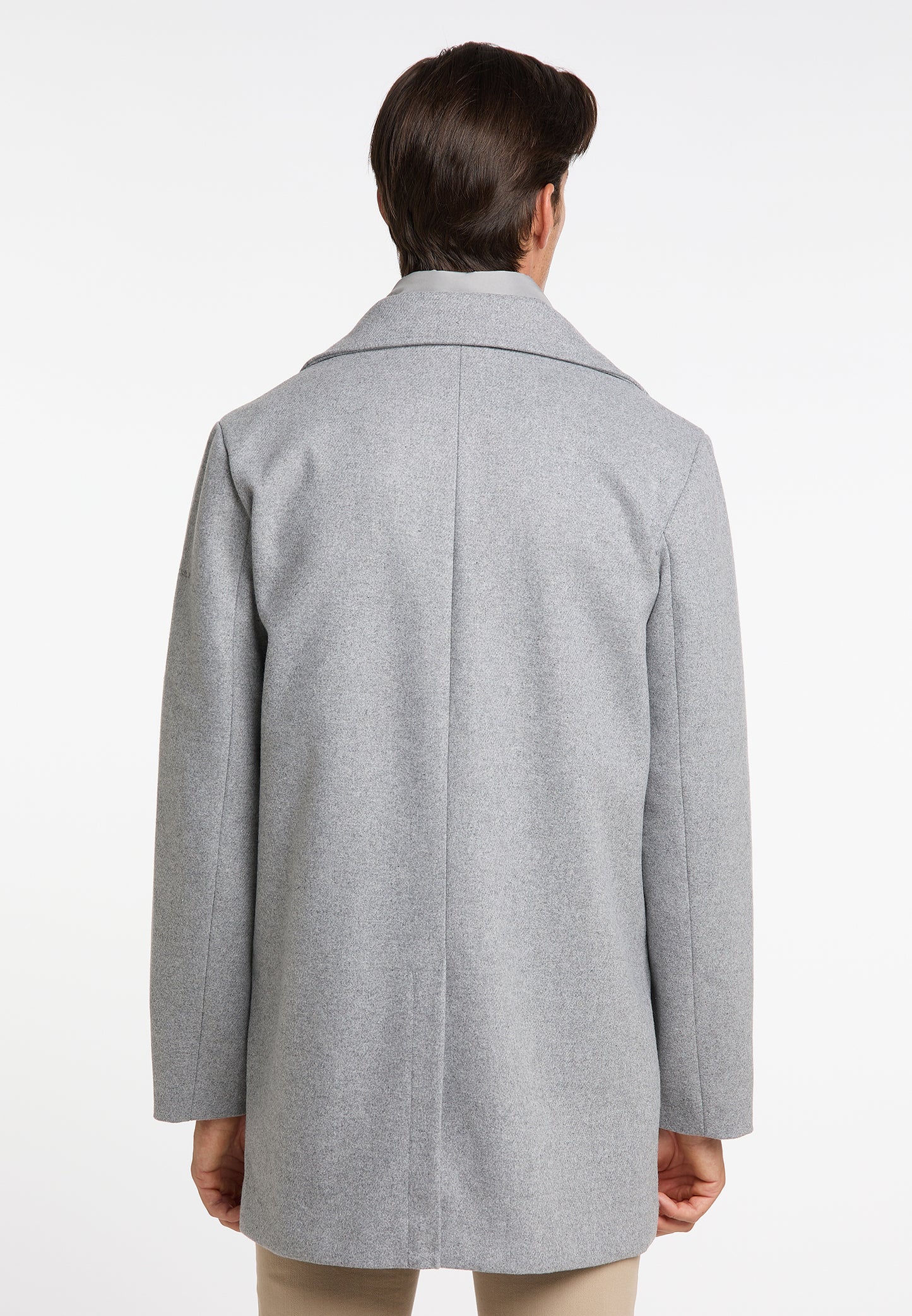 DreiMaster Klassik Men's Transitional Coat Made Of Wool Blend