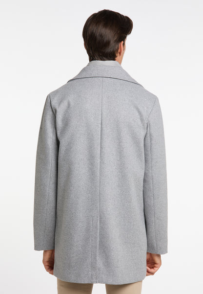 DreiMaster Klassik Men's Transitional Coat Made Of Wool Blend