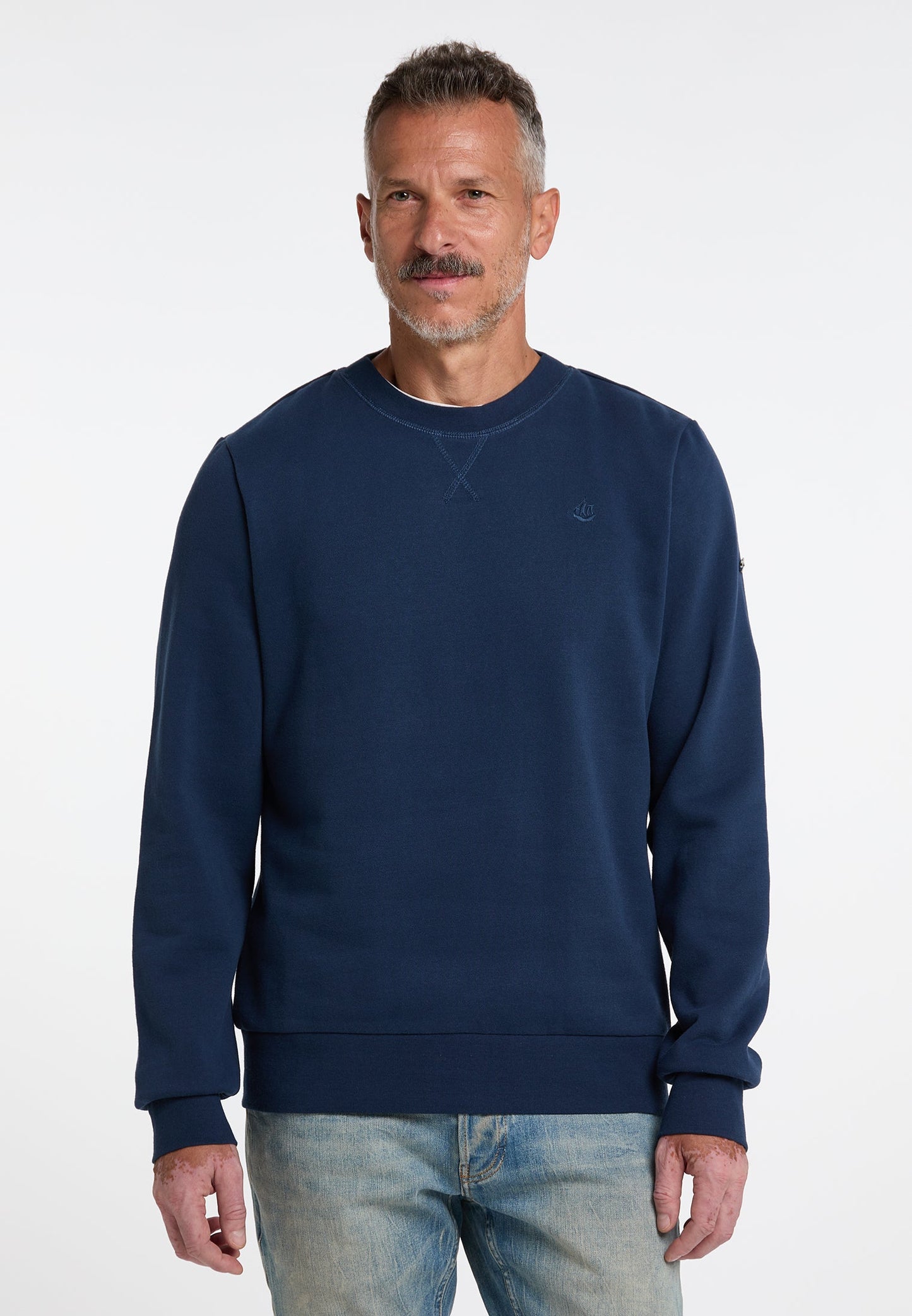 Dreimaster vintage Men's Oversized Sweatshirt With Crew Neck