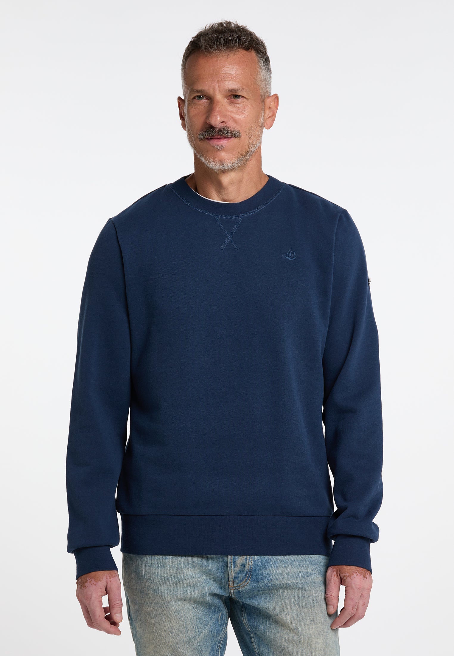 Dreimaster vintage Men's Oversized Sweatshirt With Crew Neck