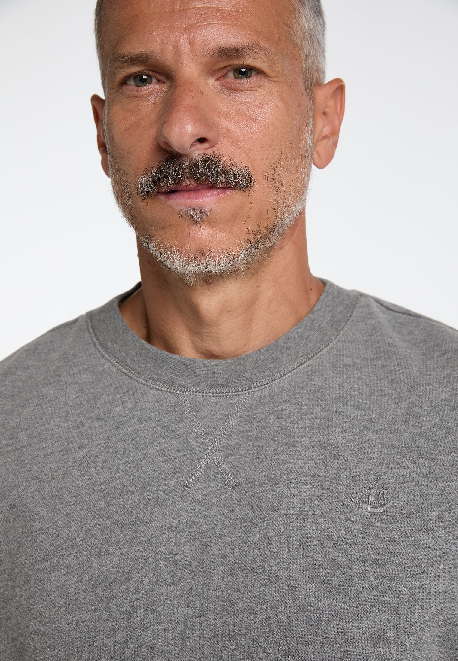 Dreimaster vintage Men's Oversized Sweatshirt With Crew Neck