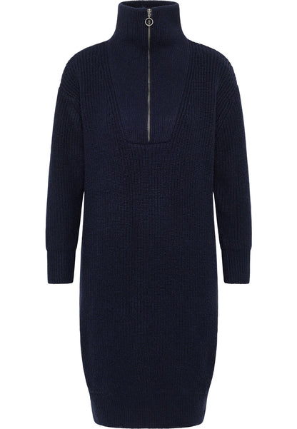 Dreimaster vintage Women's Knit Long Sleeve Midi Dress